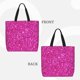 thumbnail image 2 of Fotbe Rose Red Glitter Bolsa Tote con Estampado para Mujer, Bolsos con Cremallera, Bolsa de Hombro Casual de Gran Capacidad con Bolsillos Internos, 2 of 7