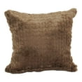 thumbnail image 2 of Blazing Needles Square Faux Fur Throw Pillows, 17", Dainty Mocha 2 Count, 2 of 3