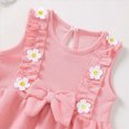 thumbnail image 5 of TOWED22 Toddler Infant Girl 2 Piece Lovely Clothing Sets Sleeveless Top and Shorts Sweet Summer Outfits Tank Tops with Graphic Print Cute Clothes(Red,0-6 M), 5 of 9