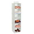 HoneyCanDo 6Shelf Hanging Closet Organizer, White