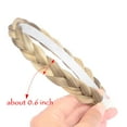 thumbnail image 4 of DIGUAN Headband Synthetic Hair Plaited Headband Braid Braided Without Teeth Hair Band Accessories for Women Girl Wide 0.6 Inch (Buttered Toast), 4 of 5