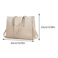 thumbnail image 2 of Bolso para Portátil Gran Capacidad Hombro Mujer () Blanco, 2 of 2