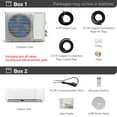 thumbnail image 3 of DEXTRUS 12000 BTU Mini-Pompe à Chaleur/climatiseur Wi-Fi, 20 SEER2, 115 V, Refroidit 750 Pi2, Compatible Alexa, Comprend Trousse d'Installation, Blanc, 3 of 10