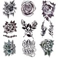 thumbnail image 2 of Tatuaje Temporal Mariposa Impermeable 9PCS Bsvklp Cuerpo Brazo Pecho Hombro Muslo, 2 of 9