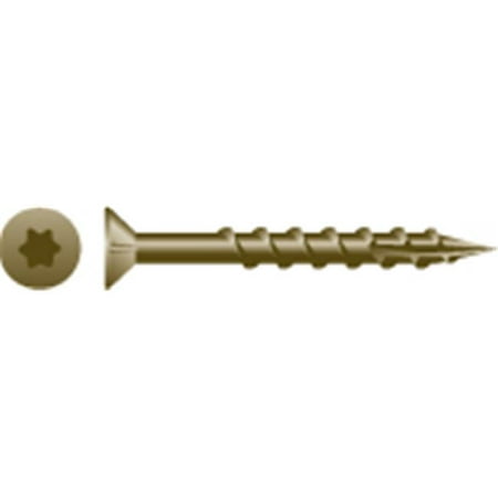 Strong-Point XT930W 9 x 3 in. Star Drive Flat Head Screws Coarse Thread With Nibs  W.A.R. Coated  Box of 2 000