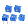 thumbnail image 1 of Unique Bargains 3362 Trimmer Potentiometer 10K Ohm Top Adjustment Horizontal Variable Resistors, 5Pcs, 1 of 3