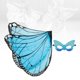 thumbnail image 5 of Disfraz de ala de mariposa, disfraz de querubín, recuerdo , disfraz de Cosplay para Azul negro Zulema Ala de vestuario, 5 of 8