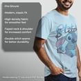 thumbnail image 6 of Men's Lilo & Stitch Distressed Poster Stitch Graphic Tee Light Blue Medium, 6 of 9
