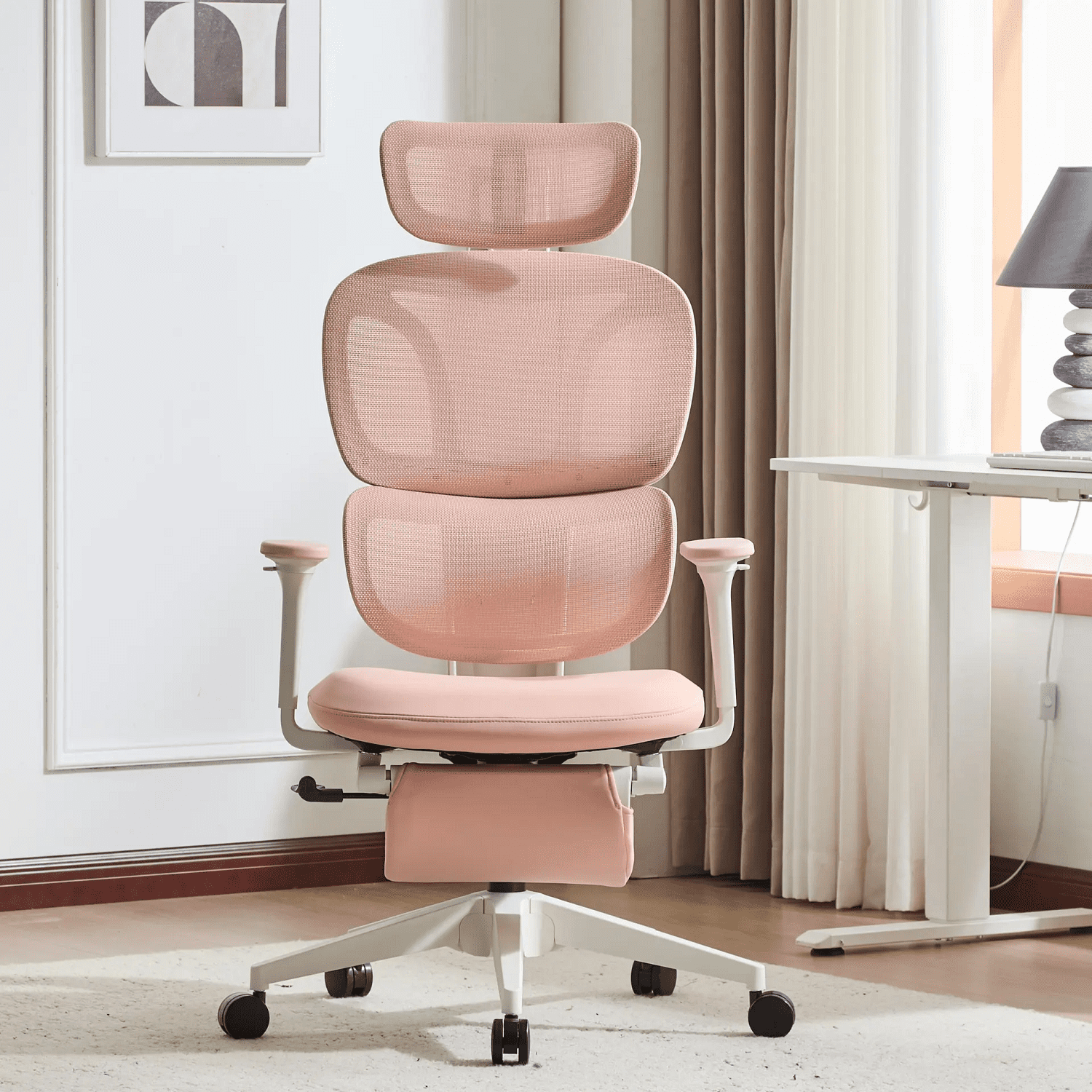 ergonomic office chair with footrest product