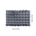 thumbnail image 2 of Pet Self-Warming Bed Pad - Thickened Plush Thermal Mat for Indoor & Feral Cats, Small to Medium Dogs, Soft Warm Pet Blanket with Non-Slip Waterproof Bottom for Cold Weather, 19.69*13.78in, Gray, 2 of 6