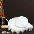 thumbnail image 1 of Sombrero de vaquero con borlas y diamantes de imitación Fernando Blanco, 1 of 8