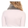 thumbnail image 2 of Sakkas Kiy Loophole Faux Fur Long Soft Warm Comfortable Textured Bow Scarf - Grey - One Size Regular, 2 of 5