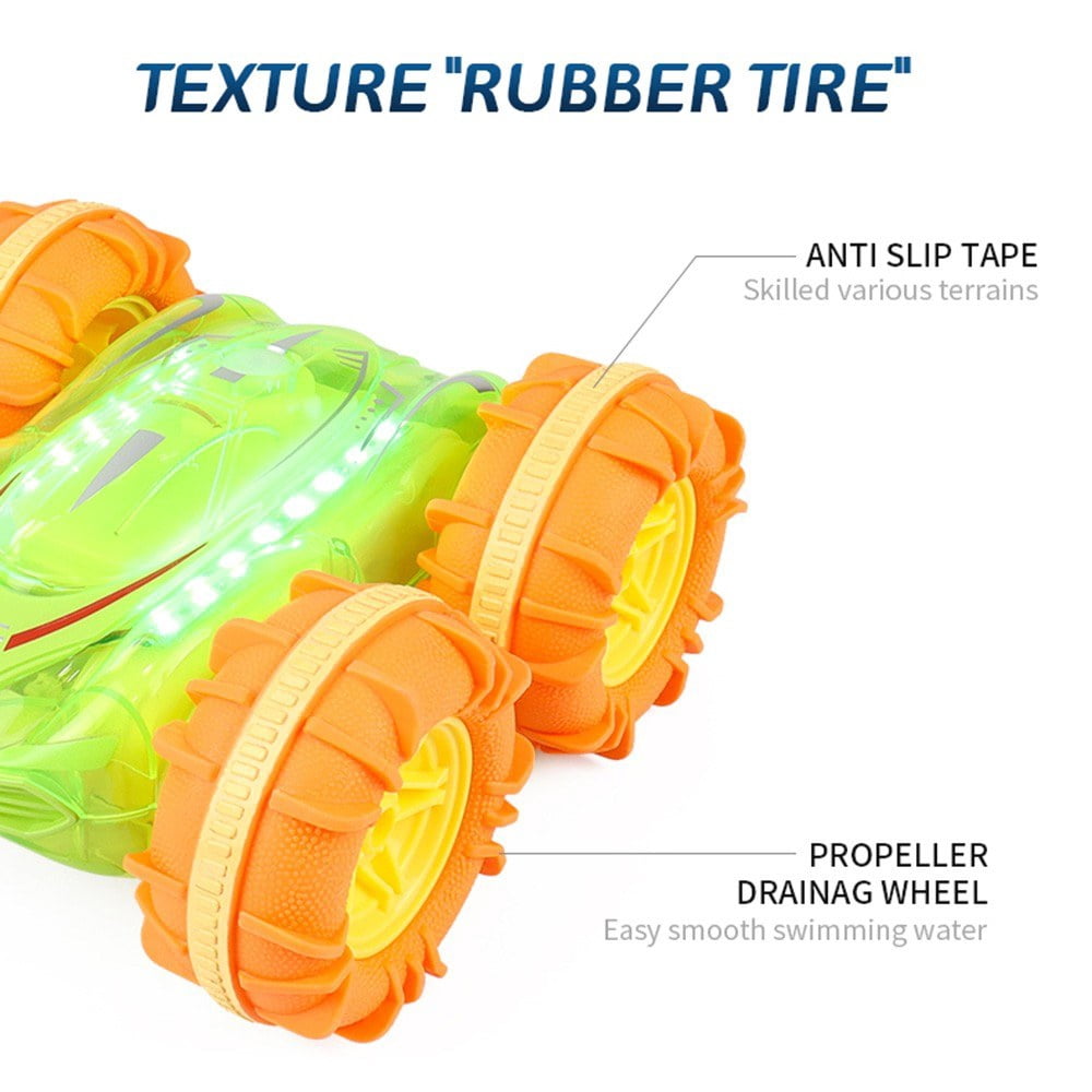 4WD Amphibious Waterproof Stunt Car Gesture Control Remote Boat