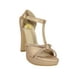 thumbnail image 1 of Sandalia de vestir Tacones Mujer Sintetico Oro Rosado Leon 344109, 1 of 4