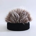 thumbnail image 4 of Nouveau Chapeau Perruque Hip Hop Mode Version Coréenne Chapeau de Propriétaire Rétro Rue Tendance Homme Femme Chapeaux R Noir 50-56cm, 4 of 5