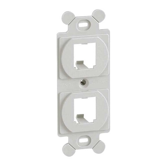 106 Module Frame,Mini Com,2 Port,White CF1062WHY