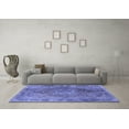 thumbnail image 3 of Ahgly Company Indoor Rectangle Medallion Blue Traditional Area Rugs, 2' x 4', 3 of 4