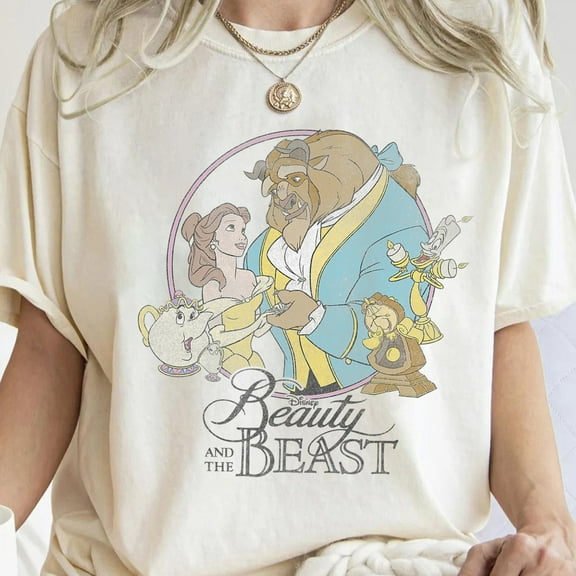 Disney Beauty And The Beast Classic Group Shot T-Shirt, Disneyland Family Matching Shirt, Magic Kingdom Tee, Wdw Epcot Theme Park
