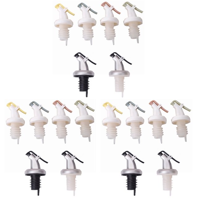 18 piezas de tapones para botellas de vino, boquillas vertedoras, dispensadores