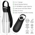 thumbnail image 5 of YASLIM Portable Dog Water Bottle for Walking, 27 oz Stainless Steel Leak-Proof Dispenser , Black, 5 of 6