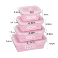 thumbnail image 1 of Silicone Collapsible Food Storage Containers with Lids Foldable Silicone Lunch Box Bento Lunch Box for Kitchen Freezer BPA free YH-644643632634-Pink 1, 1 of 6
