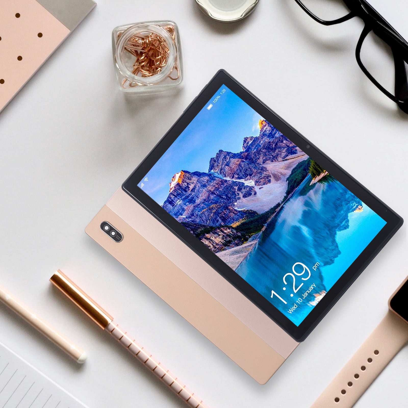 10-inch Android Tablet, MTK6750 Octa-Core Processor, 4GB RAM, 32GB Storage, 5MP Front & 13MP Rear Camera, SIM Support, WiFi, GPS