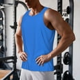 thumbnail image 6 of Haiem Dodgerblue Men Workout Tank Top Gym Bodybuilding Sleeveless Muscle T Shirts Athletic Tank Breathable Workout Shirt-Small, 6 of 8