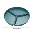 thumbnail image 3 of SHIMELE 10 Inch Diameter Divided Plastic Tray, Three Compartment Dinner Plates, Heat-Resistant Meal Plates, Easy Clean Breakfast & Fruit Serving Dish, 3 of 6