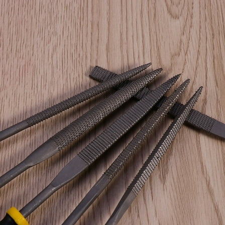 Milisten 6Pcs Wood Rasp File Set with Comfortable Handle for Shaping Wood and Plastics