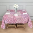 thumbnail image 3 of Pink Floral and Petal Pattern Square Tablecloth,Waterproof Square Table Cover,Wipeable Spillproof Washable Table Cover for Home Kitchen Party Decor 42"X42"(107x107cm), 3 of 6