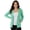 Mint, variant on Women’s Lightweight Cotton Blend Zip Up Hoodie Jacket Olive Large