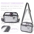 thumbnail image 4 of Clear Crossbody Bags for Women Trendy, Stadium approved Clear Purses Cross body bag for Concerts Sports, 4 of 6