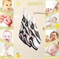 thumbnail image 3 of SKYSONIC Black and White Cats Baby Muslin Washcloths Face Towel, Burp Cloths Cotton Wipes 5 PCS Infant Wash Cloth for Newborn Boys Girls 12"x12", 3 of 7