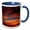 Blue/White, variant on 3drose, St. Lucia, Sunset,, 11oz Two-tone Green Mug