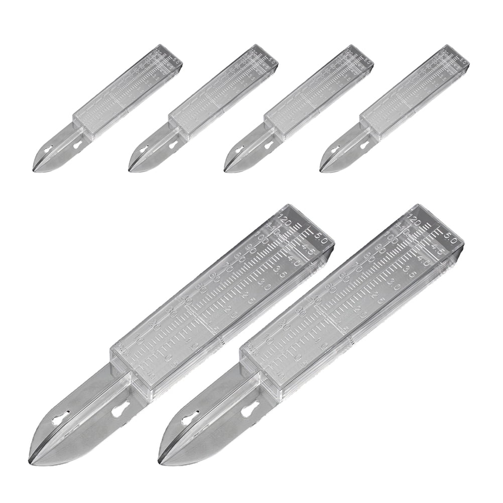 FOLOYORI Wind Gauge Transparent Plastic 6 Pcs