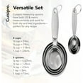 thumbnail image 3 of Cuisipro 747143 Stainless Steel Measuring Cup & Spoon Set, Silver - Standard, 3 of 8