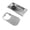 Silver, variant on YAHHU Stainless Steel Pitcher Rinser, 12.8 x 7.1 inches / 32.5 x 18 cm Automatic Glass Rinser for Kitchen Sink, Professional Cup Washer and Spray Rinser for Bar Cafe Restaurant, Silver