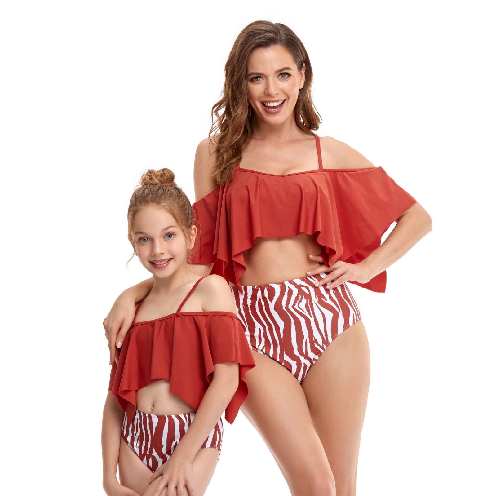 Womens Swimwear One Piece Clearance,AXXD Mother and Daughter Two Pieces Bikini Family Matching