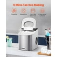 thumbnail image 3 of Portable Countertop Ice Maker Machine, Makes 33 Pounds of Ice per Day, Self-Cleaning Feature with Scoop & Basket, Perfect for Home, Office, Bar, and Camping, 3 of 11
