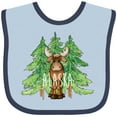 thumbnail image 3 of Inktastic Alaska Moose and Trees Boys or Girls Baby Bib, 3 of 4