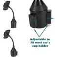 thumbnail image 6 of Swivel Cup Holder Car Mount w Power Type-C Quick Charger N1V for LG Google Nexus 5X, G8 ThinQ, G7 ThinQ, Stylo 5 4 Plus - Microsoft Lumia 950 - Motorola One, Moto Z4 Z3 Play Z2 Play, 6 of 14