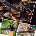 thumbnail image 5 of 62CC Gas Chainsaw, 20 Inch Chain Saw with 2 Stroke Engine, Gas Power Chainsaw with Non-Slip Handle, Dual Fuel Tanks for For Forest, Garden, Farm Tree and Wood Cutting Use, 5 of 8