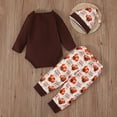 thumbnail image 5 of adviicd Baby Boy Outfits Long Sleeve Unisex Baby 2 Outfit Bundle Mix Match Pants Set (Brown,18-24 Months), 5 of 9