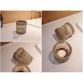 thumbnail image 5 of QIAOIDEA Rustic Vintage Seagrass Glass Tea Light Candle Holder, Pack of 2, 5 of 5