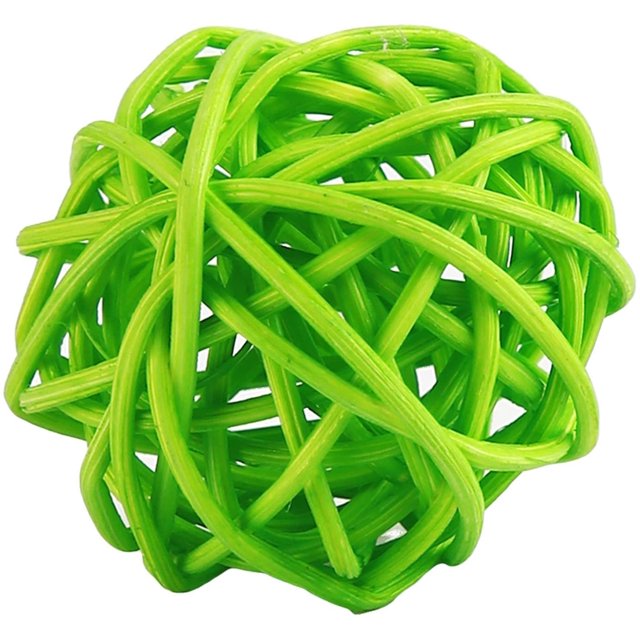 Sepak Takraw Decoración de Navidad Bola de mimbre de ratán decorativa para boda Fiesta de Navidad, verde Sincero Hogar