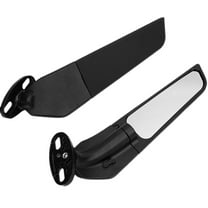 Large Size Motorcycle Mirrors Wing Rearview Mirrors Compatible for Kawasaki Ninja 300 400 650 ZX6R