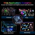 thumbnail image 5 of 2.3mm El Wire Portable Neon Lights Noise Reduction Neon Glowing Strobing Party Decoration, 5 of 5