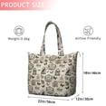 thumbnail image 4 of Beige Curiosity Shoppe Pattern Travel Tote Bags for Women Carry On,Large Weekender Bags for Women Travel,Multi Functional Duffle Bag for Work,Shopping,Sports, 4 of 5