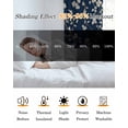 thumbnail image 5 of Botanical Flower Blackout Curtains 84 Inches Long for Bedroom, Vintage Garden Floral Wildflower Blue Thermal Insulated Room Darkening Black Out Window Curtain Panels Grommet Drapes for Living Room, 5 of 8