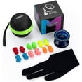 thumbnail image 3 of MAGICYOYO K1 Blue Responsive Yoyo for Kids Beginners, Solid Plastic Yo-Yo + 6 Strings + Bag + Glove, 3 of 5